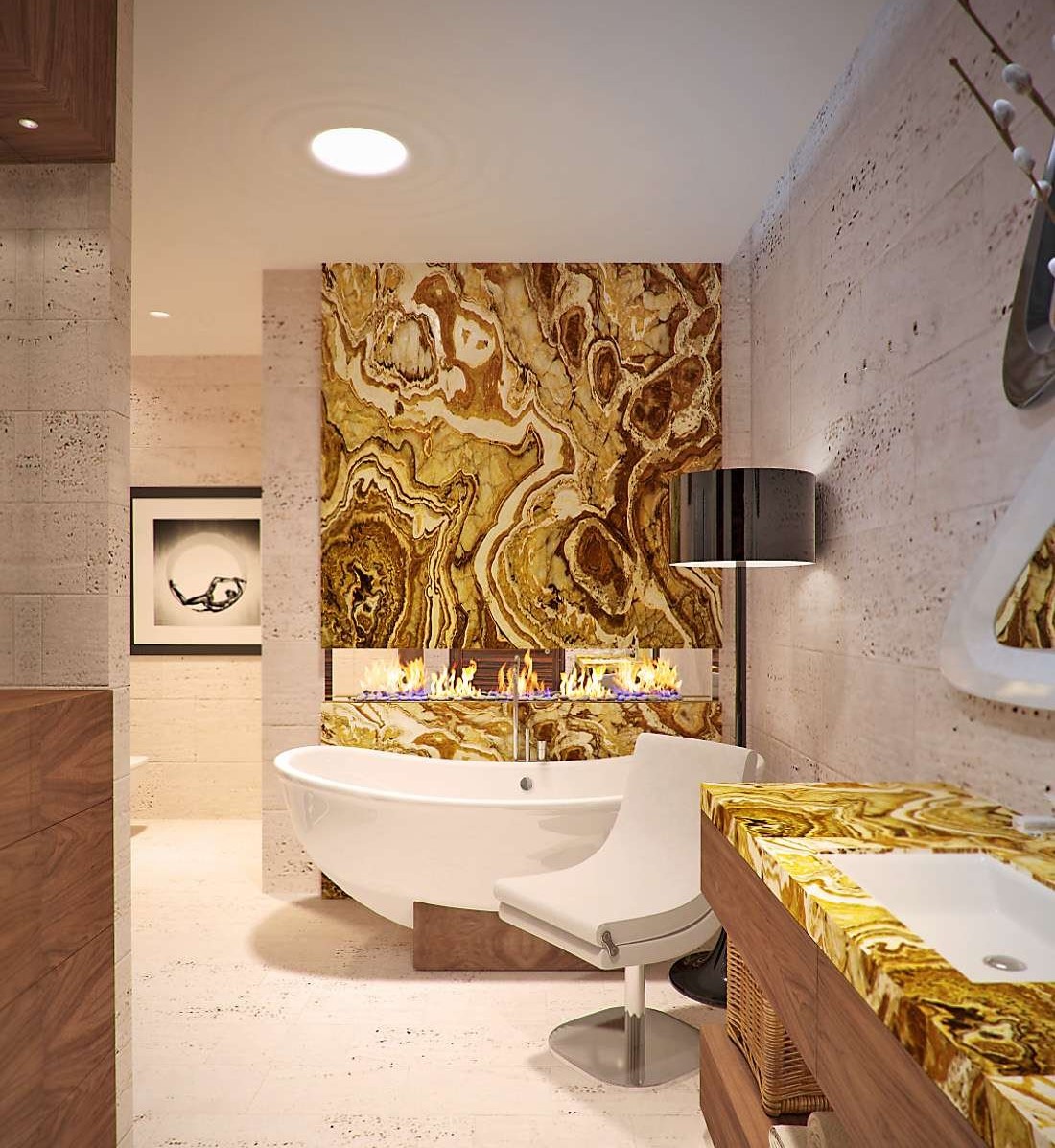 оникс в ванной